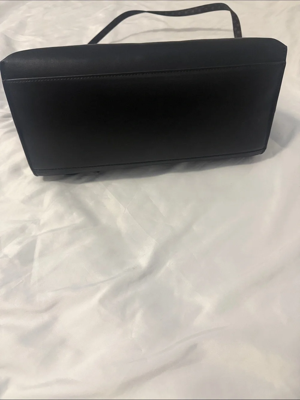Calvin Klein Black Satchel with CK Logo Plaque